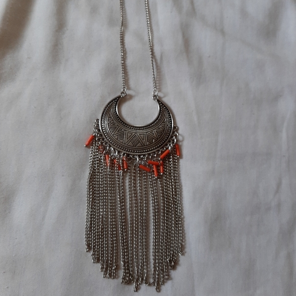 Orange crescent necklace - Picture 1 of 1